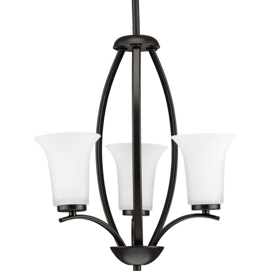 Joy Three Light Foyer Pendant in Antique Bronze