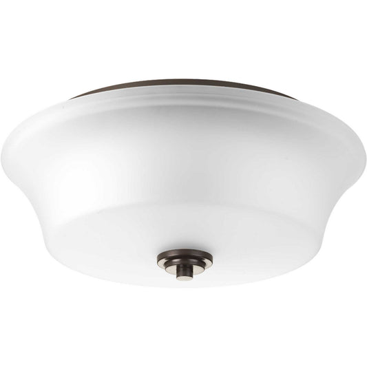 Cascadia Two Light Flush Mount in Antique Bronze