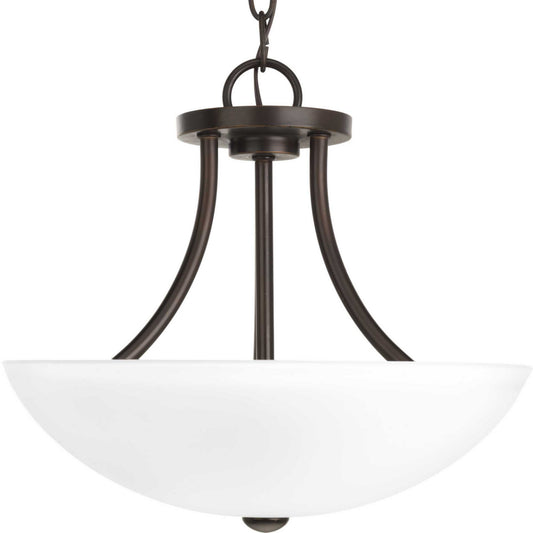Progress Lighting - P3748-20 - Two Light Semi-Flush Convertible - Gather - Antique Bronze