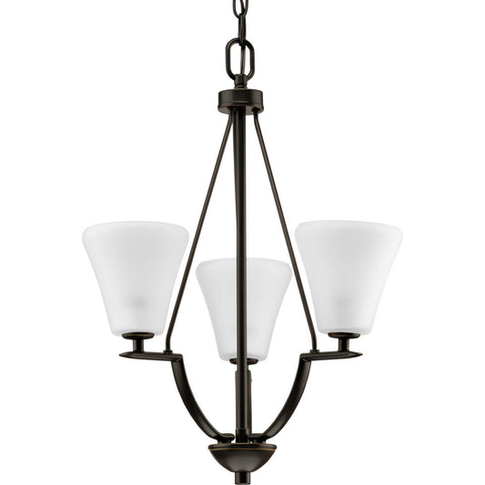 Bravo Three Light Foyer Pendant in Antique Bronze