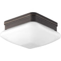 Progress Lighting - P3991-20 - One Light Flush Mount - Appeal - Opal - Antique Bronze