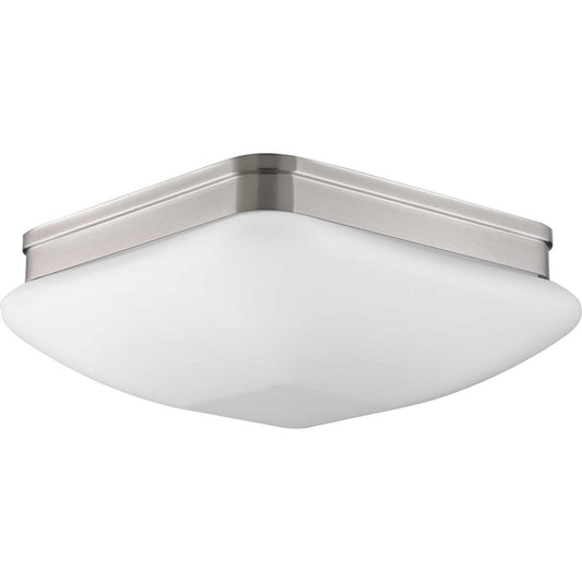 Appeal - Opal Three Light Flush Mount in Brushed Nickel