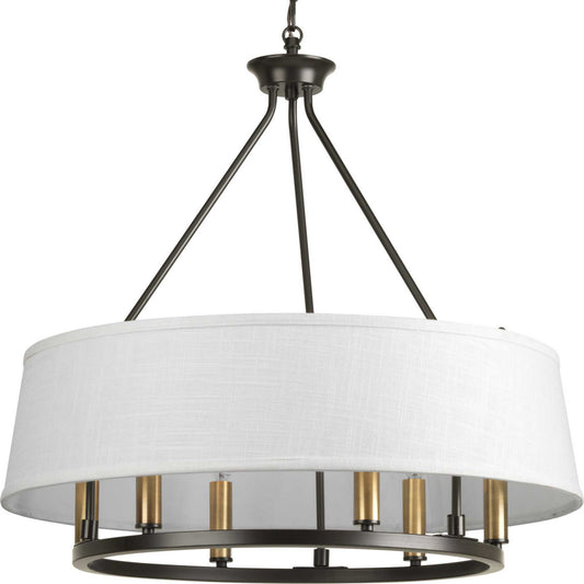 Cherish Six Light Chandelier in Antique Bronze