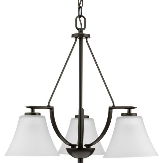 Bravo Three Light Chandelier in Antique Bronze