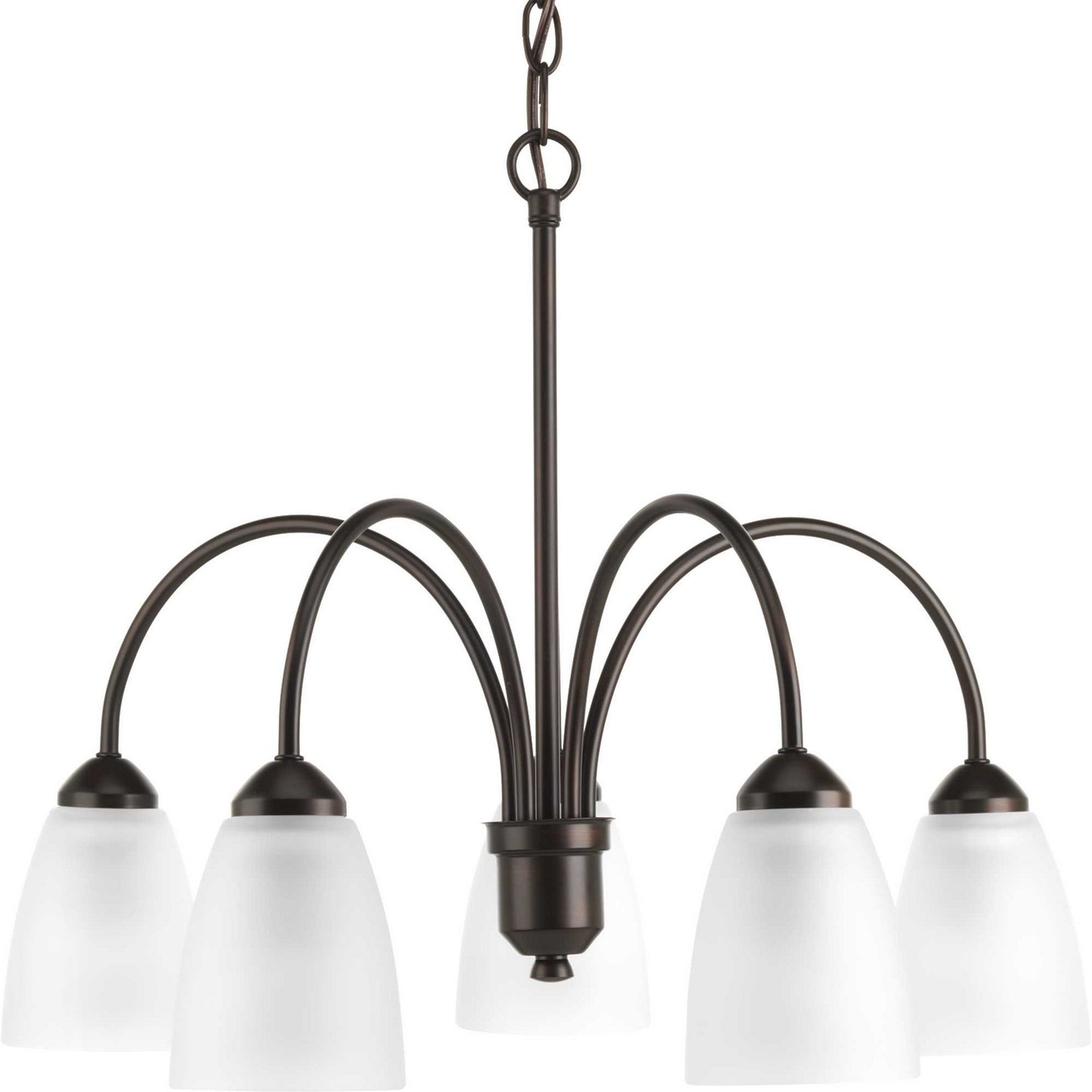 Gather Five Light Chandelier in Antique Bronze
