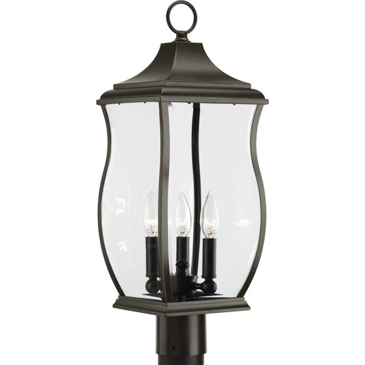 Township Three Light Post Lantern in Oil Rubbed Bronze