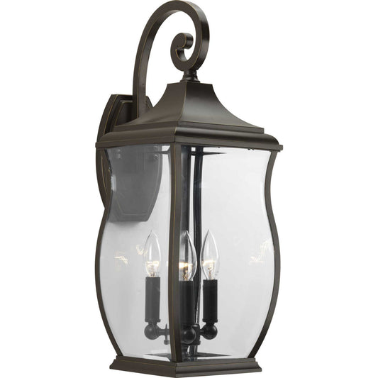 Township Three Light Large Wall Lantern in Oil Rubbed Bronze