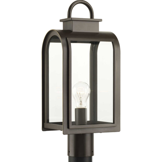 Refuge One Light Post Lantern in Oil Rubbed Bronze