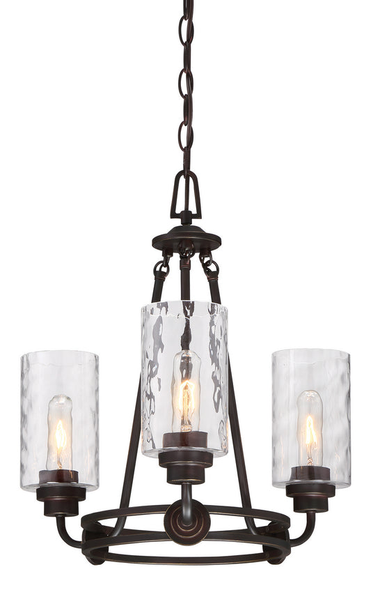 Gramercy Park Three Light Chandelier in Old English Bronze