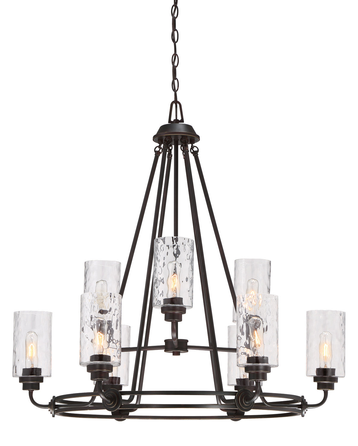Gramercy Park Nine Light Chandelier in Old English Bronze