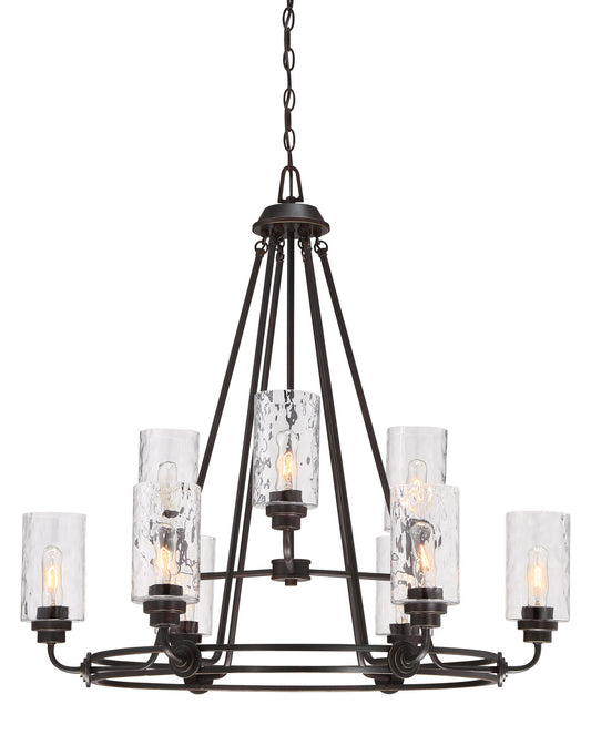 Gramercy Park Nine Light Chandelier in Old English Bronze