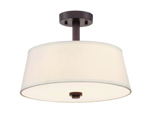 Studio Semi-Flush Mount in Satin Bronze