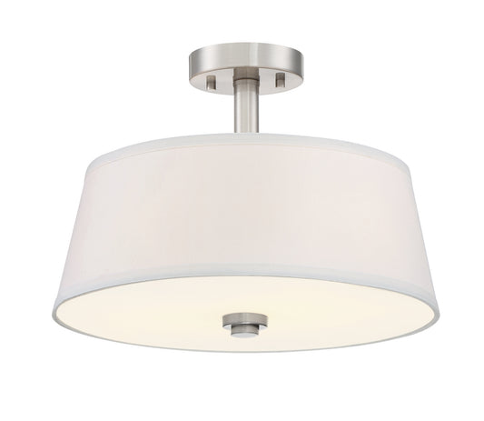 Studio Semi-Flush Mount in Satin Platinum