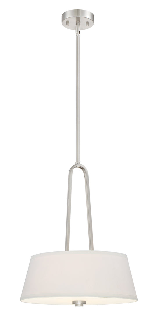 Studio Inverted Pendant in Satin Platinum