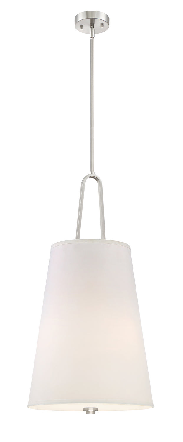 Studio Foyer Pendant in Satin Platinum
