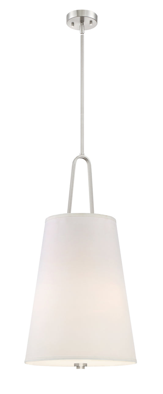 Studio Foyer Pendant in Satin Platinum