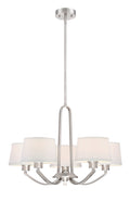 Studio Chandelier in Satin Platinum