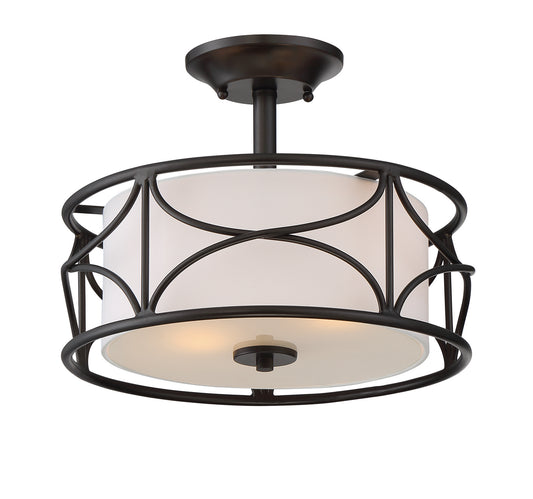 Avara Semi-Flush Mount in Oil Rubbed Bronze