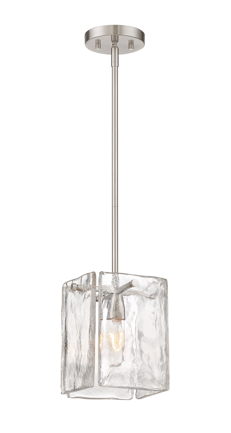 Madison Square Mini-Pendant in Satin Platinum