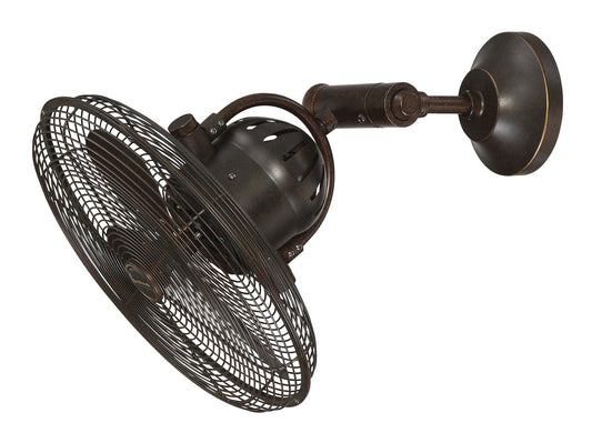 Bellows IV Indoor/Outdoor Wall Mount Fan in Aged Bronze Textured