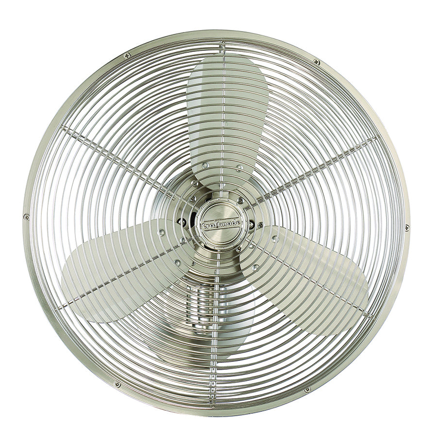 Bellows IV Wall Mount Fan in Brushed Polished Nickel