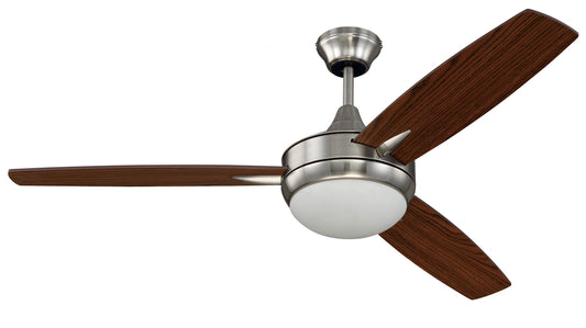 Targas 52" 52" Ceiling Fan in Brushed Polished Nickel