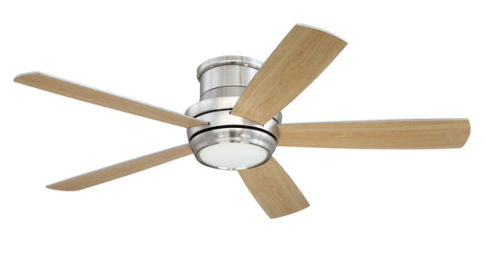 Tempo Hugger 52" 52" Ceiling Fan in Brushed Polished Nickel