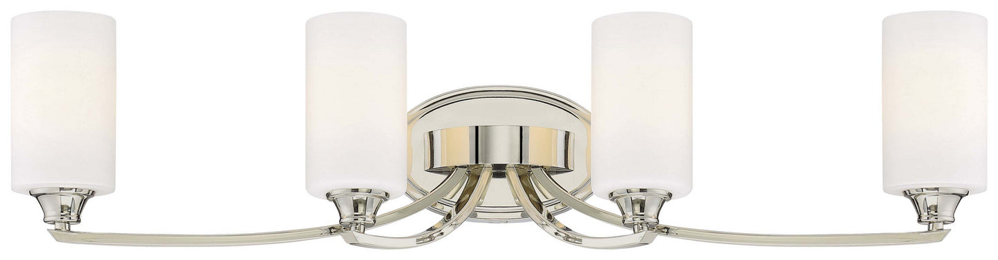 Tilbury Four Light Bath in Polished Nickel