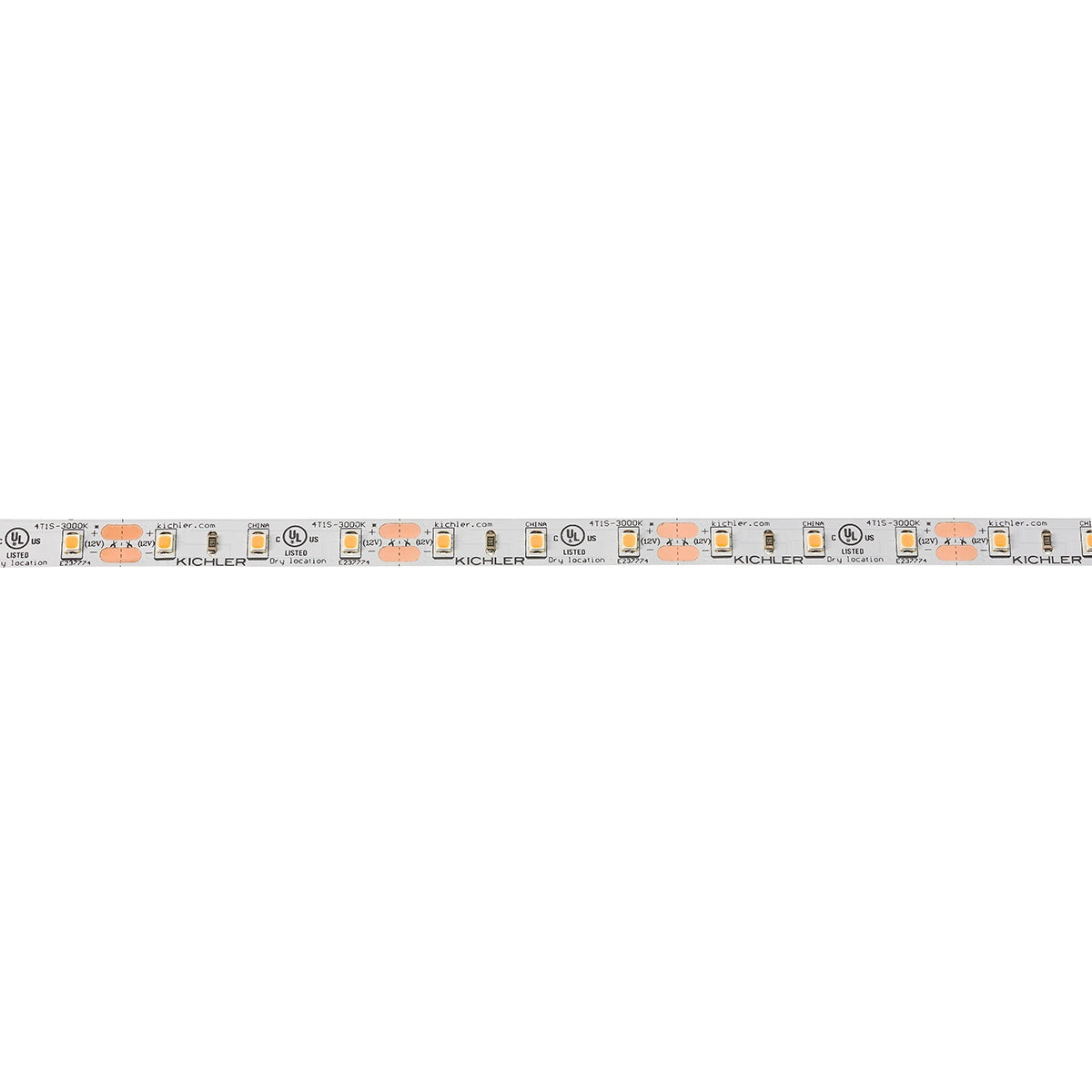 4Tl Dry Tape 12V LED Tape Light in White Material (Not Painted)