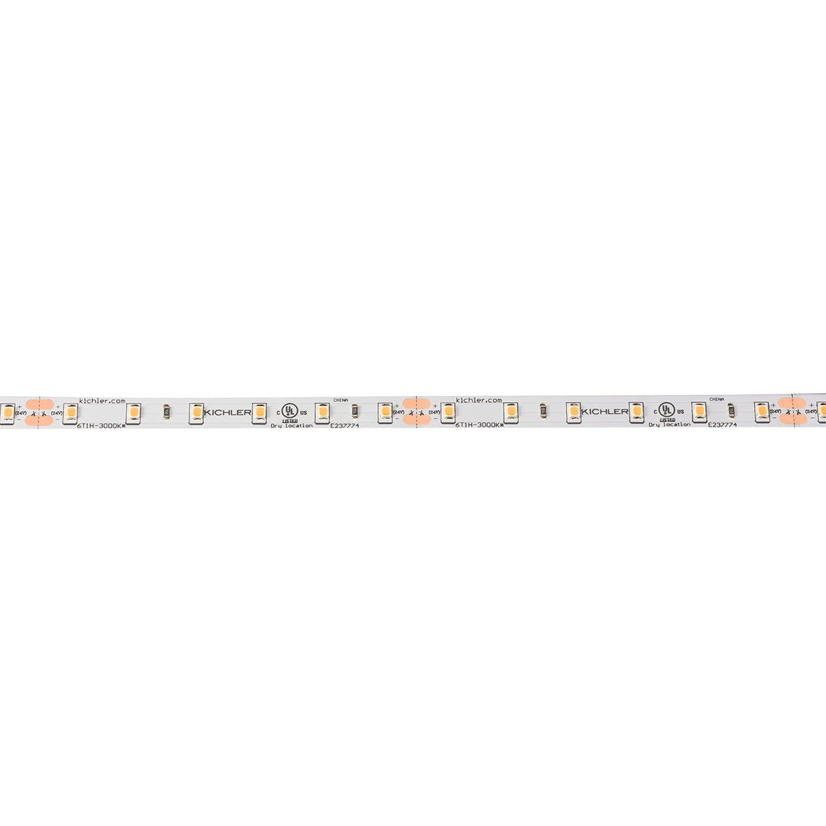 6Tl Dry Tape 24V LED Tape Light in White Material (Not Painted)