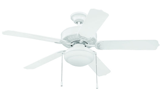 Enduro Plastic with Light Kit 52" Ceiling Fan in White