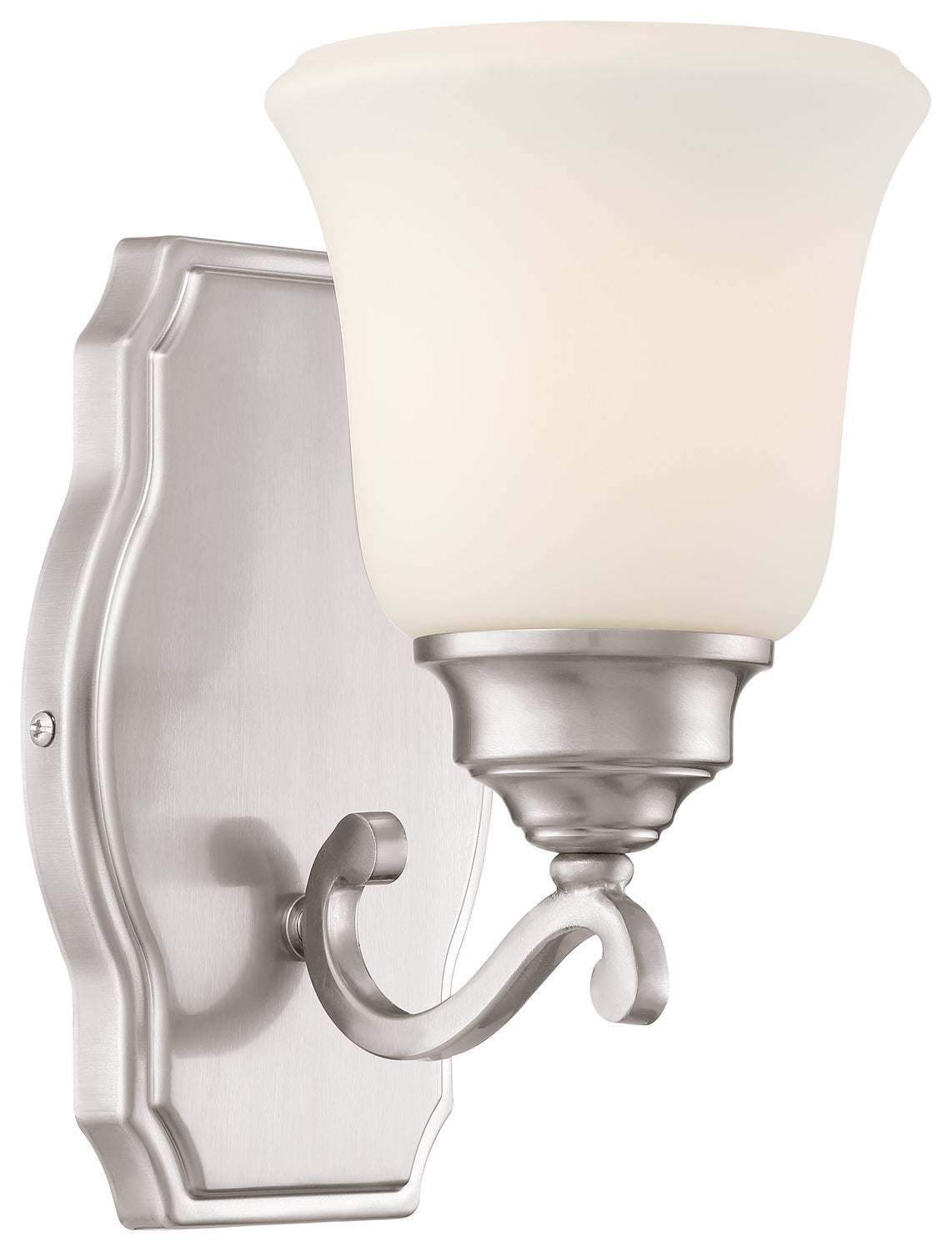 Savannah Row One Light Bath in Brushed Nickel