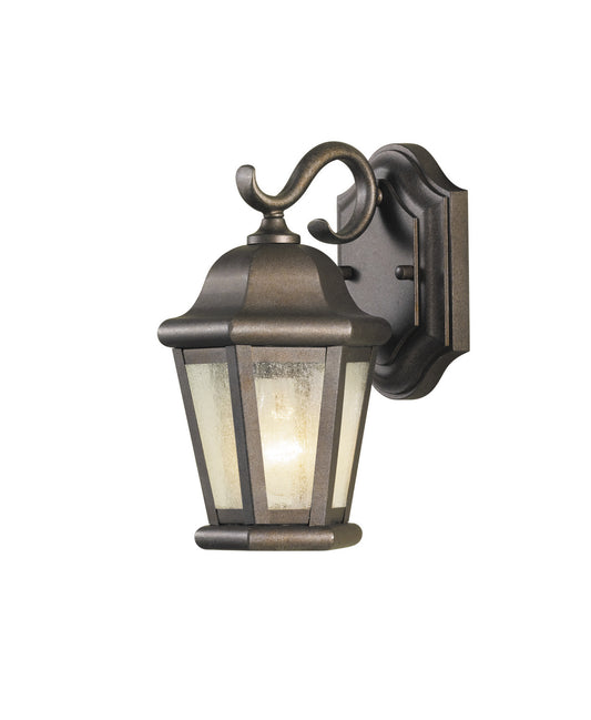 Martinsville One Light Outdoor Wall Lantern in Corinthian Bronze