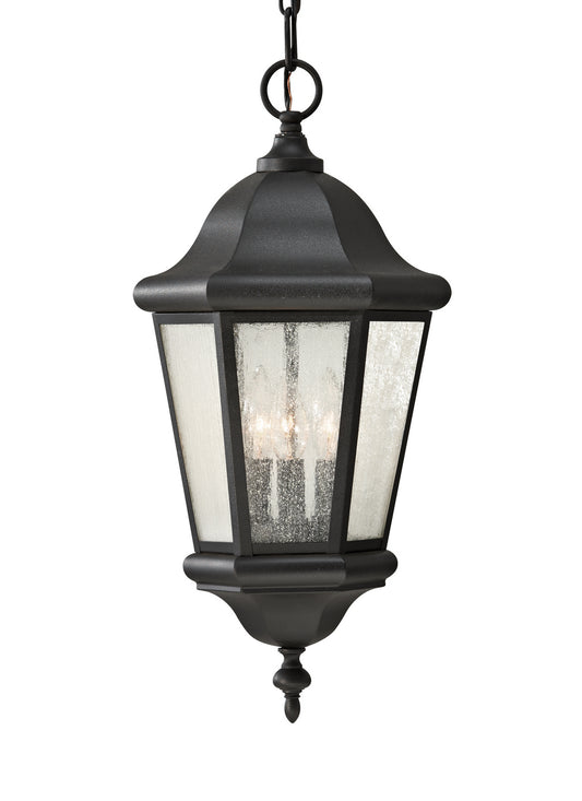 Generation Lighting - OL5911BK - Three Light Outdoor Pendant - Martinsville - Black