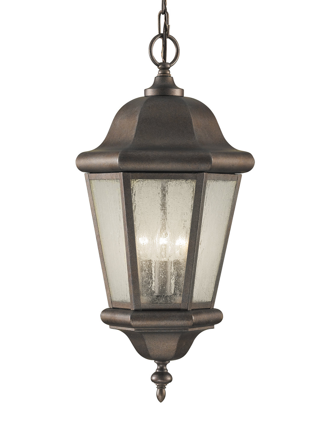 Generation Lighting - OL5911CB - Three Light Outdoor Pendant - Martinsville - Corinthian Bronze