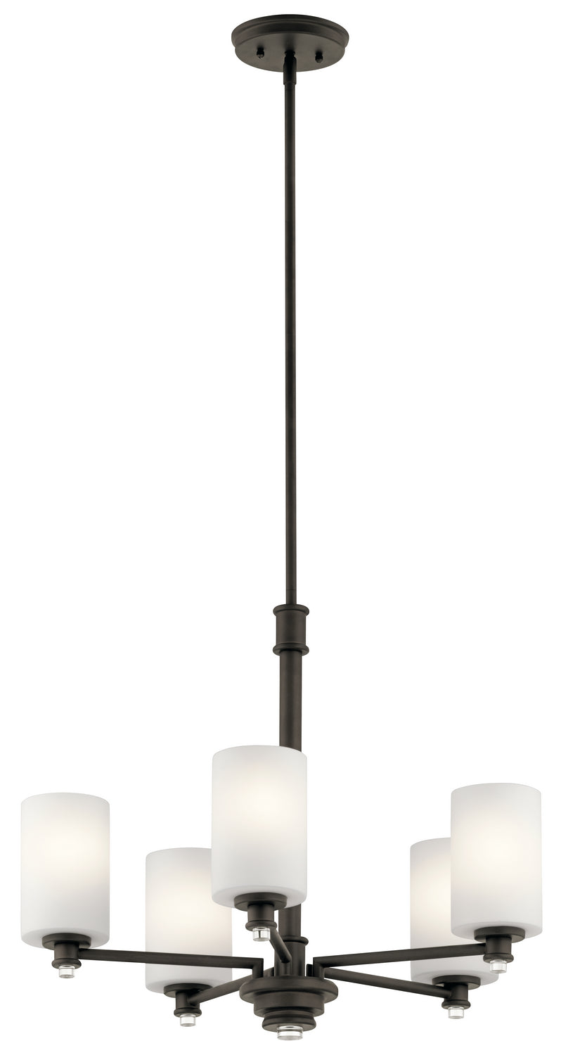 Joelson Five Light Chandelier in Olde Bronze