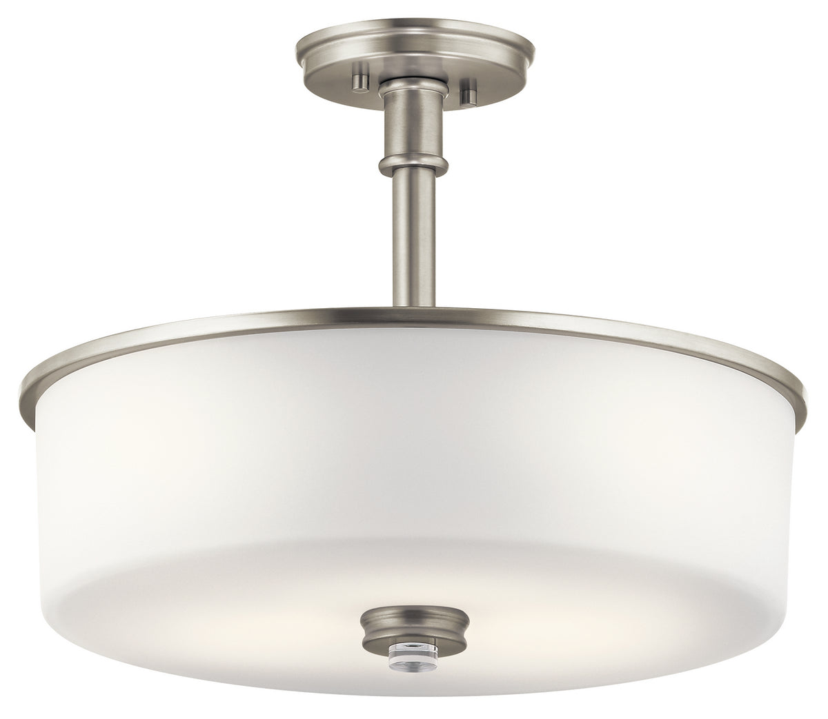 Joelson Three Light Pendant/Semi Flush in Brushed Nickel