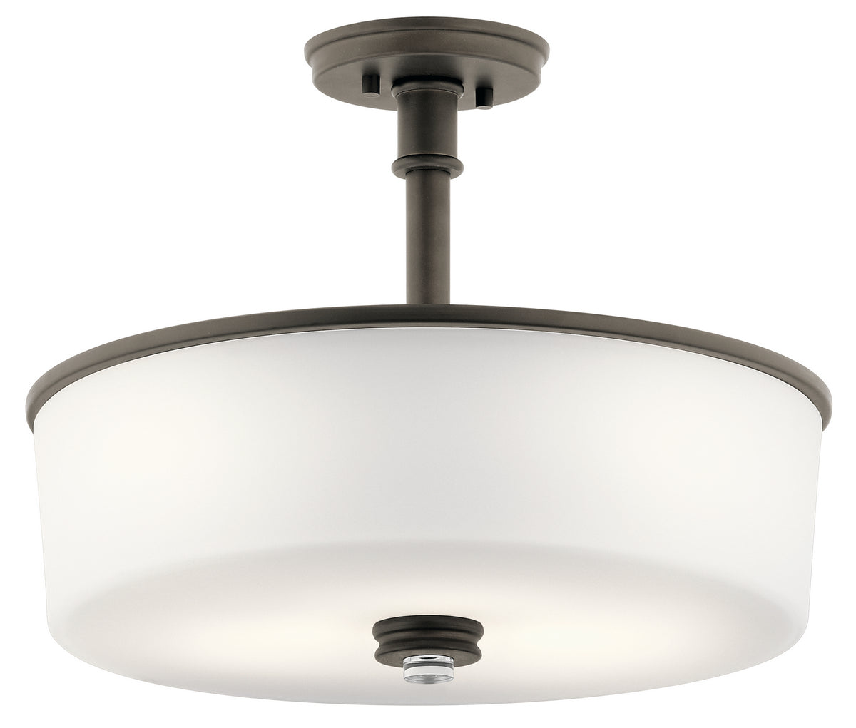 Joelson Three Light Pendant/Semi Flush in Olde Bronze