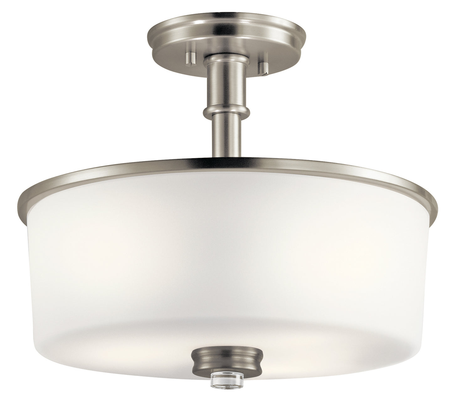Joelson Three Light Semi Flush Mount in Brushed Nickel