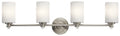 Joelson Four Light Bath in Brushed Nickel