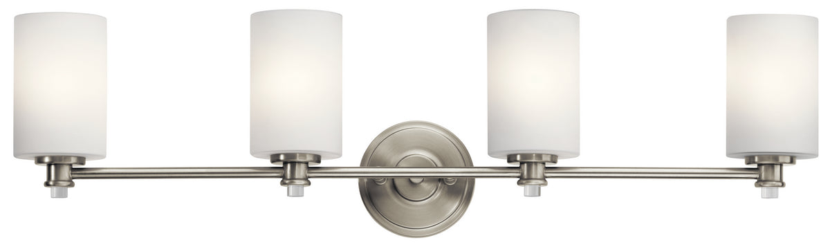 Joelson Four Light Bath in Brushed Nickel