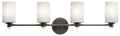 Joelson Four Light Bath in Olde Bronze