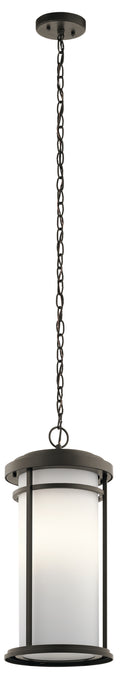 Toman One Light Outdoor Pendant in Olde Bronze