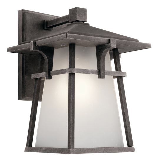 Beckett One Light Outdoor Wall Mount in Weathered Zinc