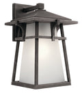Beckett One Light Outdoor Wall Mount in Weathered Zinc
