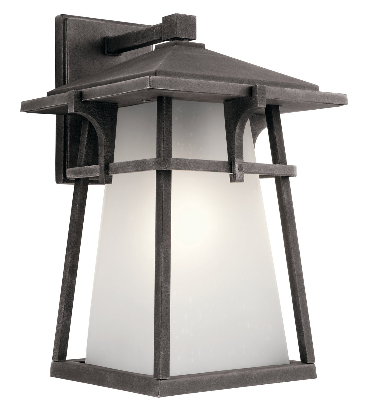 Beckett One Light Outdoor Wall Mount in Weathered Zinc