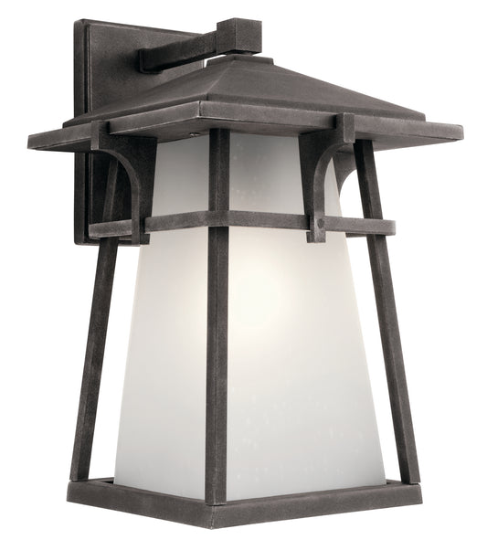 Beckett One Light Outdoor Wall Mount in Weathered Zinc
