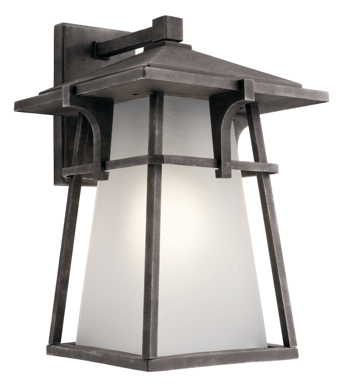 Beckett One Light Outdoor Wall Mount in Weathered Zinc