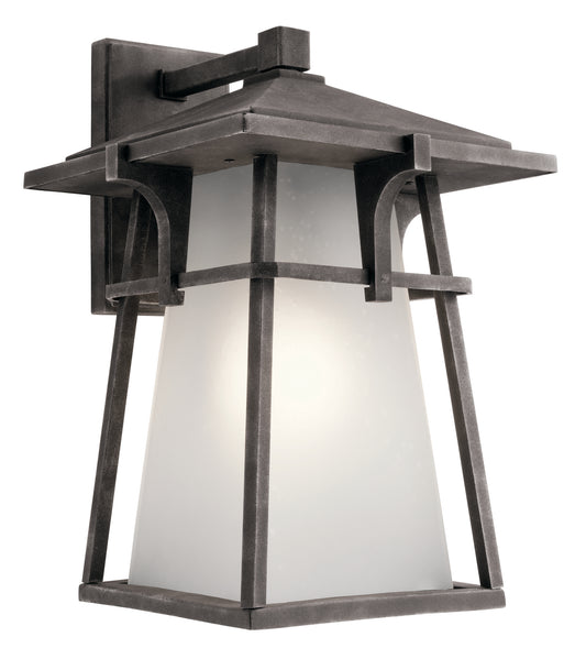 Beckett One Light Outdoor Wall Mount in Weathered Zinc