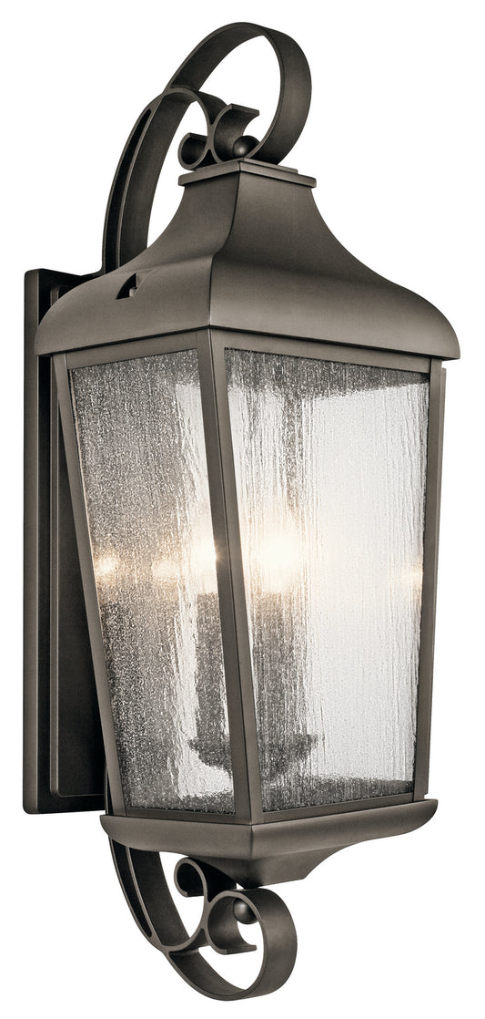 Forestdale Three Light Outdoor Wall Mount in Olde Bronze